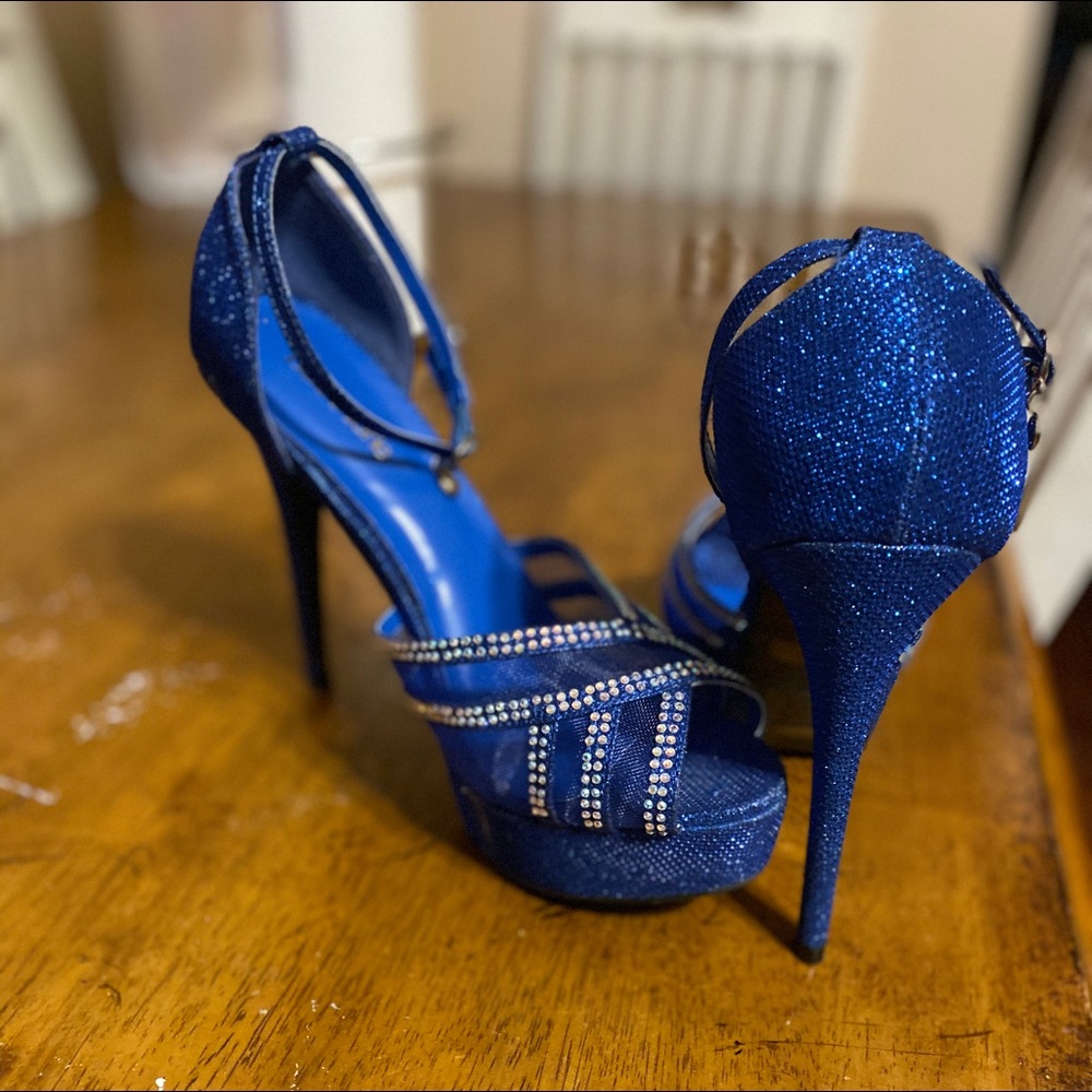 Royal blue pumps